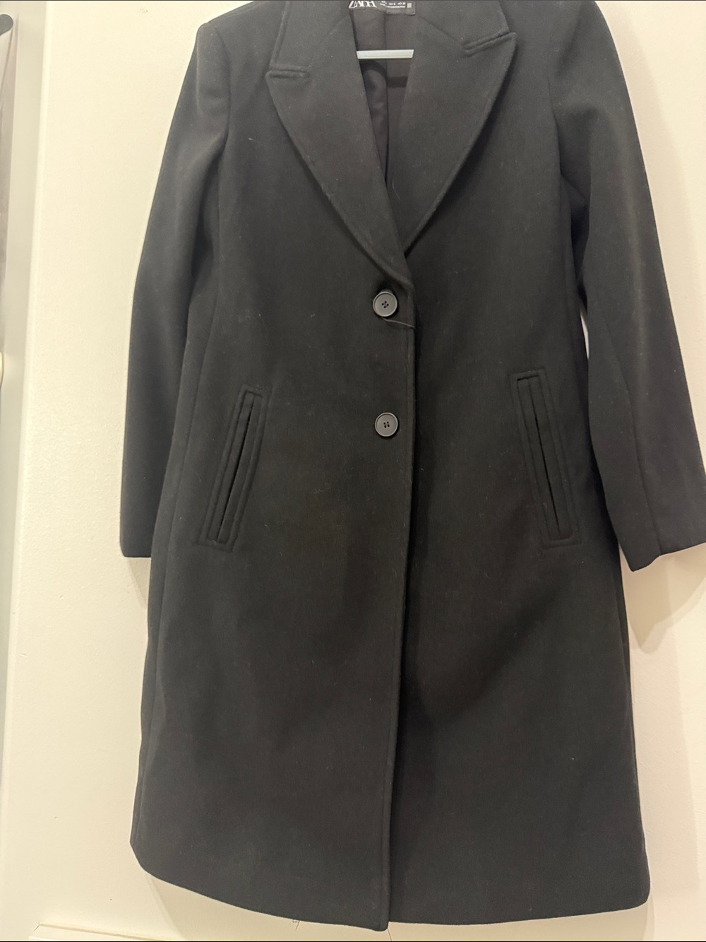 Zara Black Tailored WalkerCoat - Picture 5 of 6